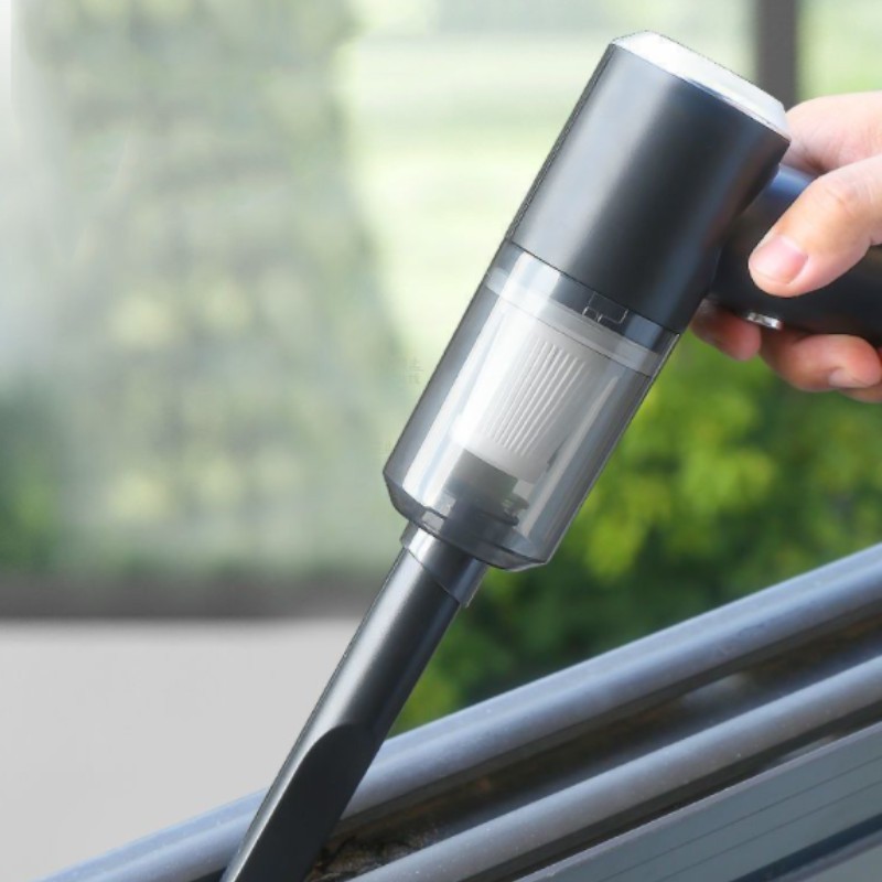 1 Mini Aspirador De Pó Automotivo Profissional 6000Pa 120W Alta Limpeza Sem Fio Recarregável Para Carro