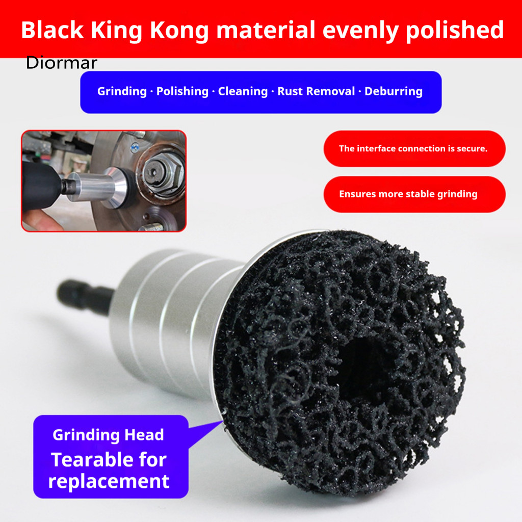 Grinding Tool for Surface Protection Solid Metal Head Wheel Hub Resurfacing Kit with Precision Rust Removal Stud Cleaner