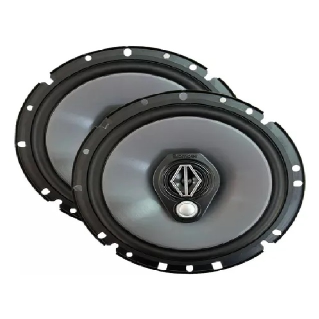 Par Alto Falantes Bomber Bbr Triaxial 6 Polegadas 50w Rms Co Preto