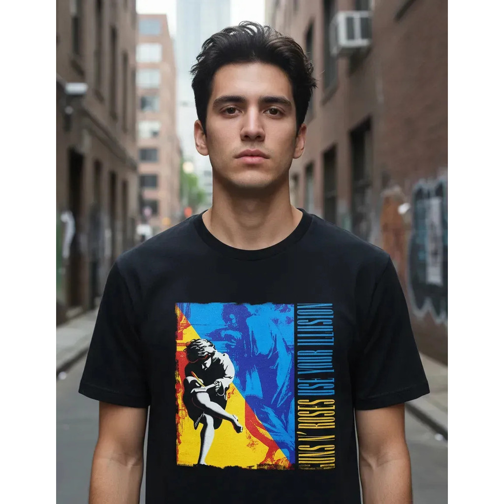 Camiseta Estampada Do Guns N Roses Use Your Illusion Rock