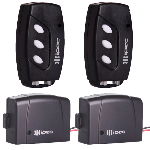 2 Controle Remoto 3 Canais com Clip de Fixação + 2 Tx Car Farol Luz Alta Carro Moto