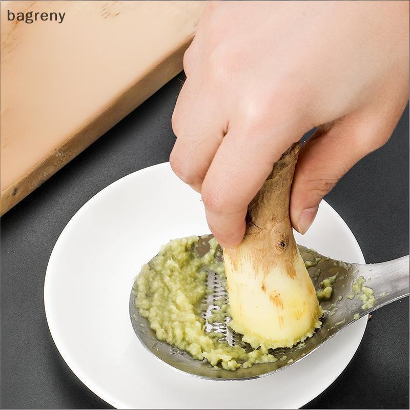 [bagreny] Colher Raladora De Aço Inoxidável Premium Para Alho E Gengibre Com Qui Grinding Action BR
