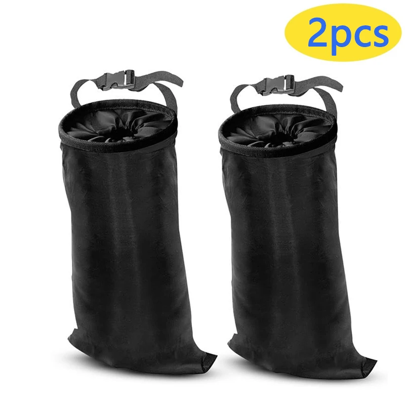 Universal Car Garbage Bag Back Seat Headrest Litter Trash Garbage Can