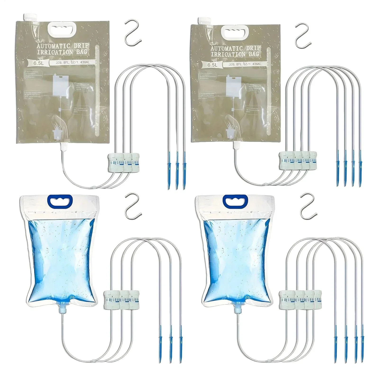 1pc 5.2L/6.5L Automatic Watering Device Plant Watering Bag Control Of Water Dripping Flow Water Bag Lazy Travel Dripper