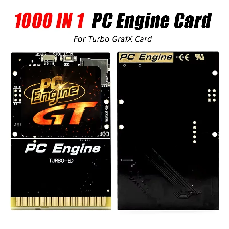 1000 in 1 PCE Game Card Flash Drive Memory Card Store NTSC / Pal Game Files For PC-Engine Turbo GrafX Game Consoles With 4G Card