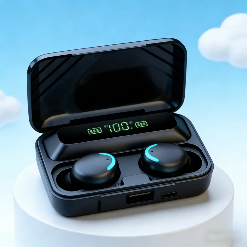 New F9 Bluetooth Headphones 9D Stereo High Bass Sport Earphones Handfree Touch Control Tws Wireless Earbuds Headset