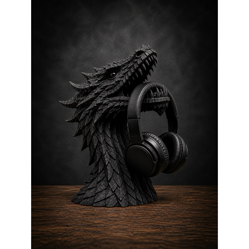 Suporte Fone Ouvido Dragão Game Of Thrones Headset De Mesa House Of The Dragon Geek Quarto Setup Gamer Impressão 3D
