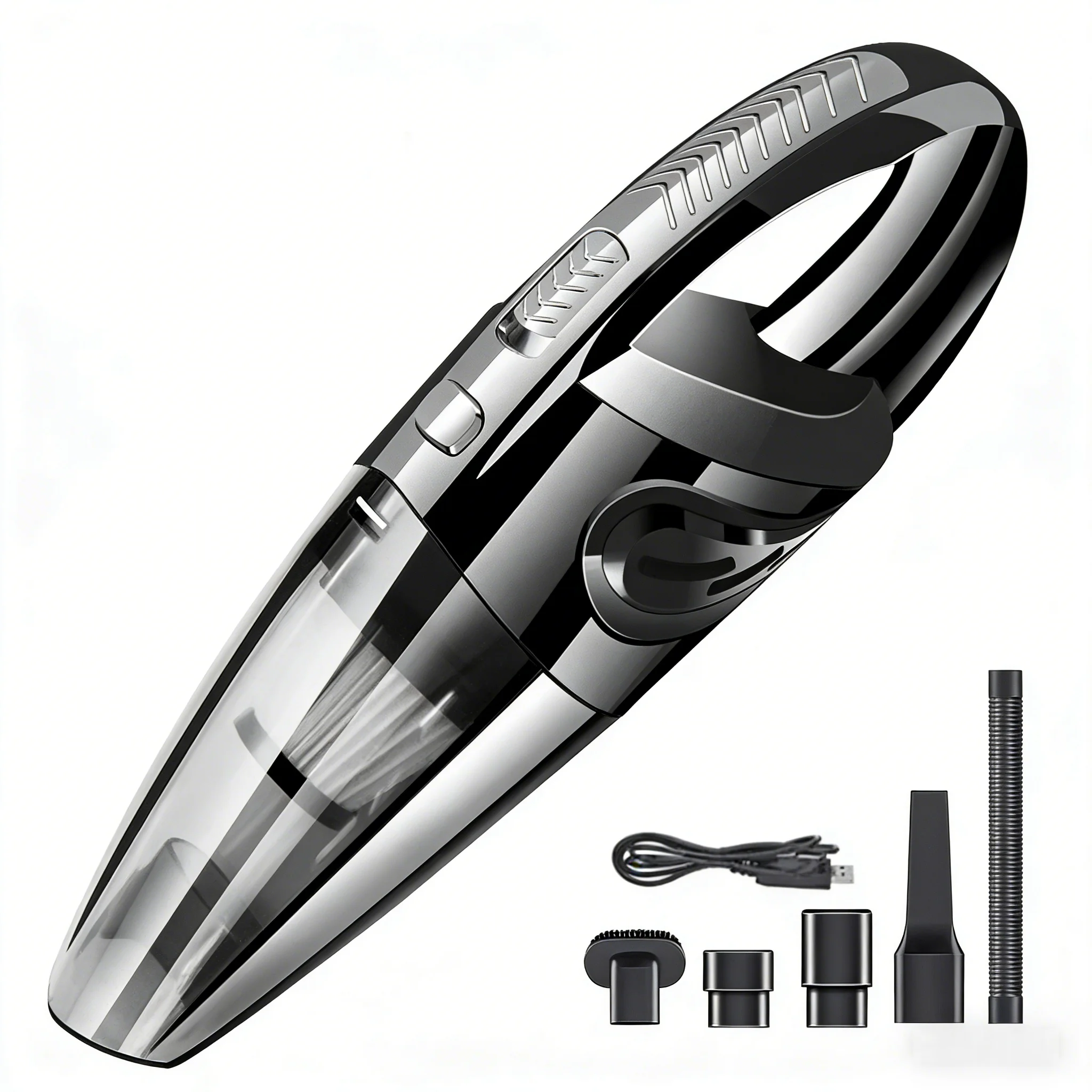 TUERBB VC01 Lightweight & Portable Vacuum Cleaner, Strong Power, USB-C Rechargeable for Car Cleaning Home Pet Hair
