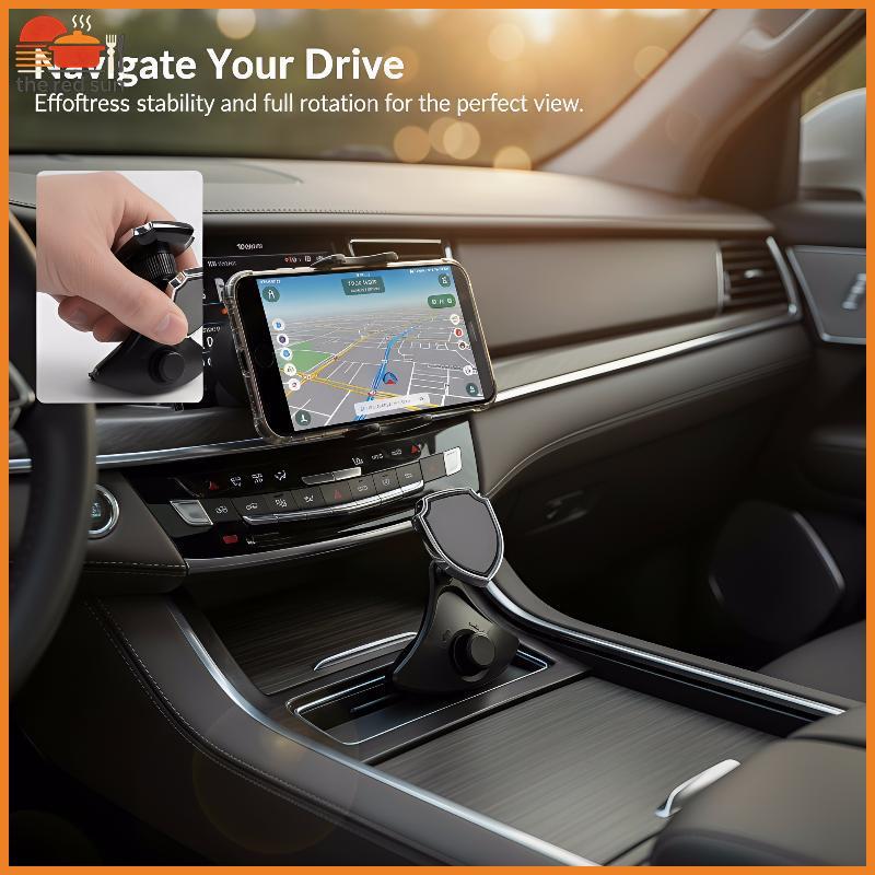 TSBR Universal 360 Graus Rotativo Carro CD Slot Phone Mount Suporte De Operação Com Uma Mão Para Viagens Convenientes .
