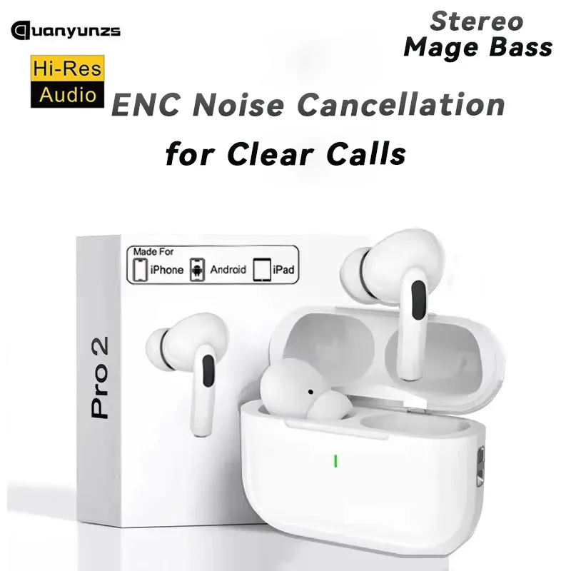 Original Air pro Bluetooth Earphones TWS Wireless Earbuds Headphones Gaming Headset For iPhone Apple 13 14 15 16 Xiaomi Samsung