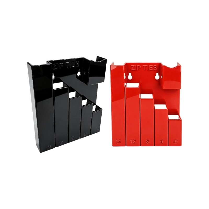 zzz Garage Wall Mount Cable Tie Rack ABS 5 Slots De Armazenamento Com Acesso Claro