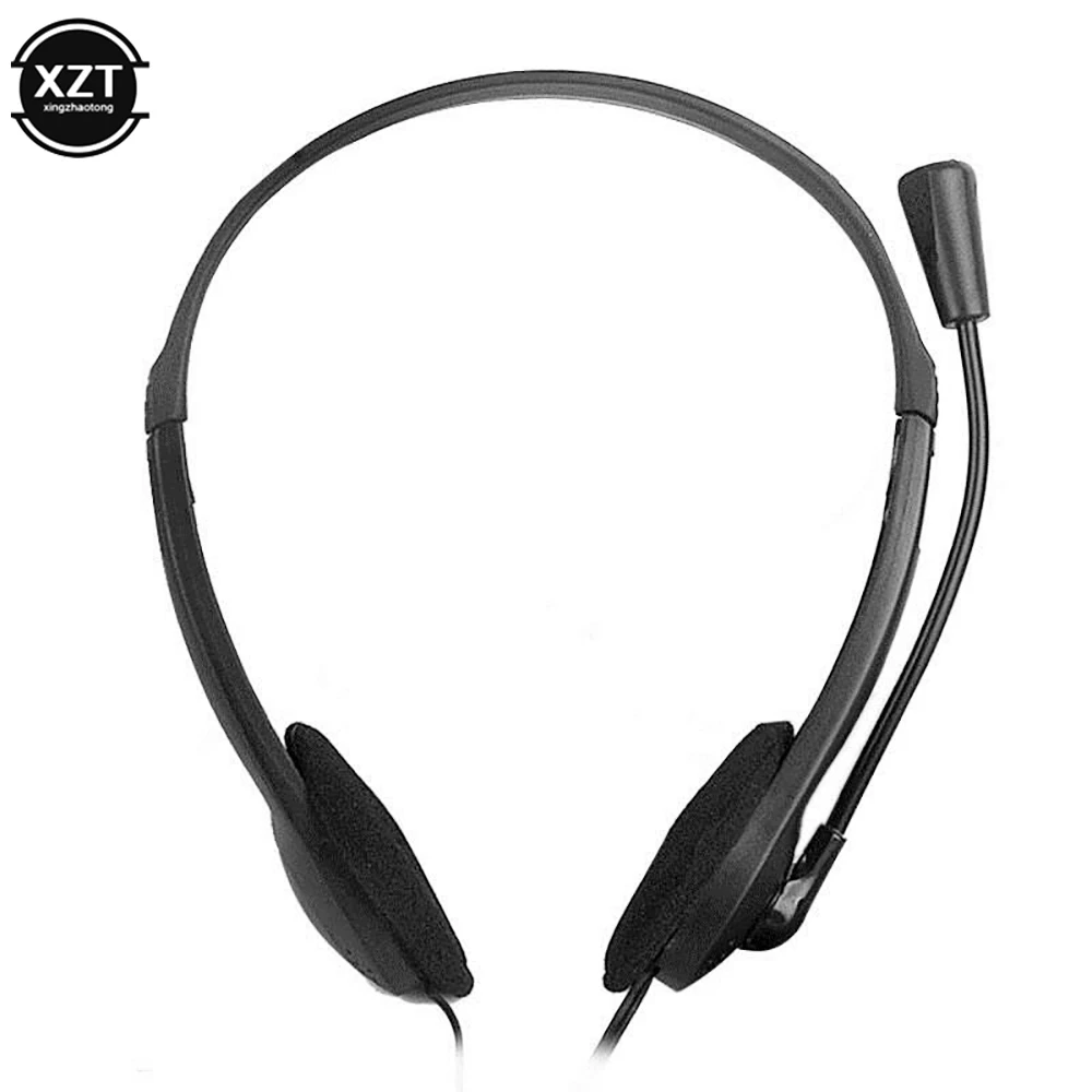 3.5mm Wired Stereo Headset Noise Cancelling Earphone With Microphone Gaming Headphone for Computer Laptop Desktop