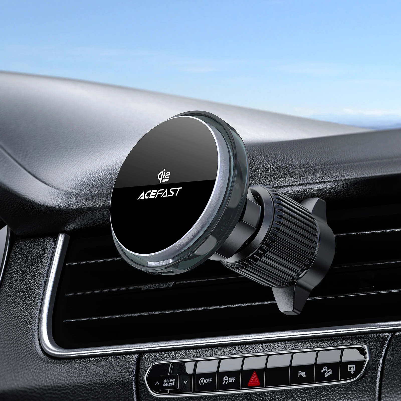 ACEFAST Qi2 25W Magnetic Wireless Fast Charging Car Holder For iPhone 17 16 Pro Max Wireless Charger Air Vent Clip For Samsung