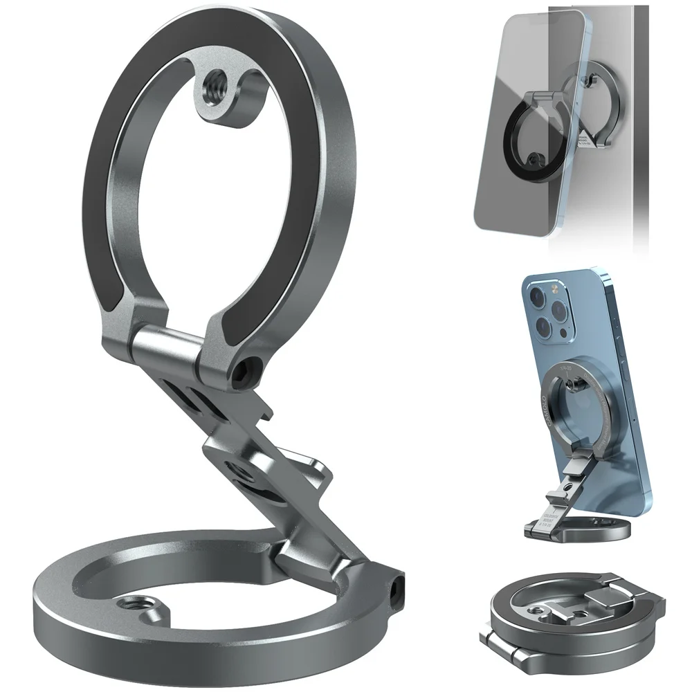 Dual-Sided Magnetic Phone Holder w Cold Shoe 1/4