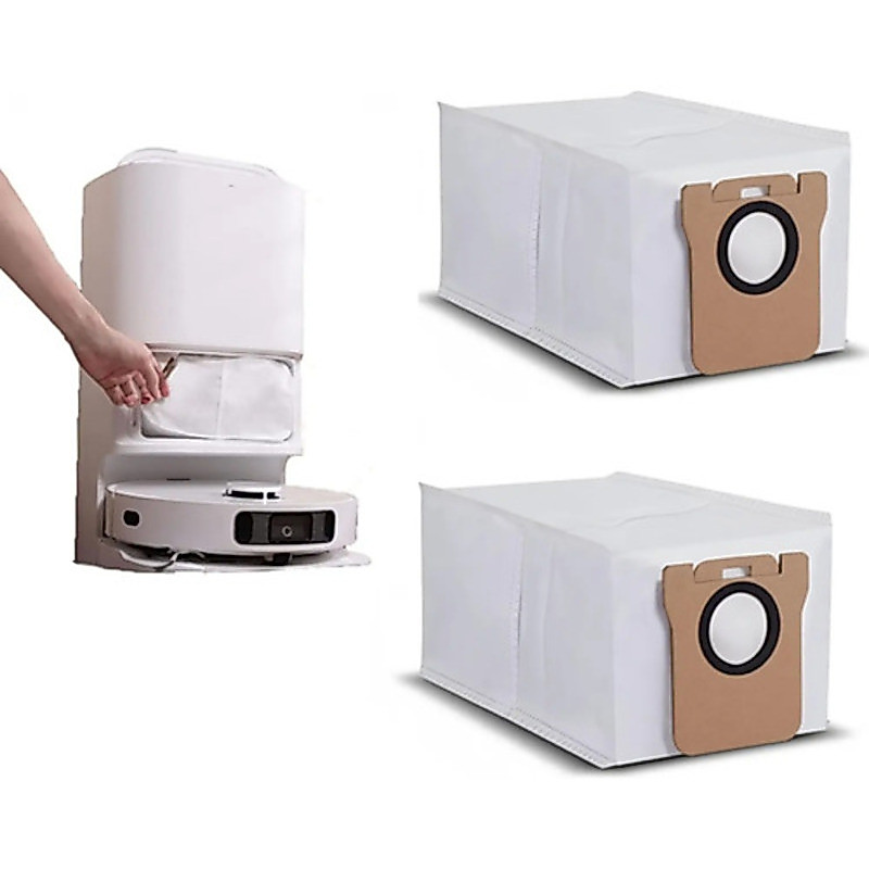 Kit 2 Sacos descartáveis para aspirador Coletor Base Robo Xiaomi Vacuum Mop X20 E X20plu