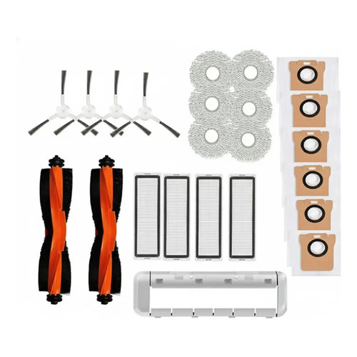 Kit Acessórios Robô Aspirador Xiaomi X20+ X10+ S20+ S10+ Completo Escovas Filtros Mop Sacos Coletor