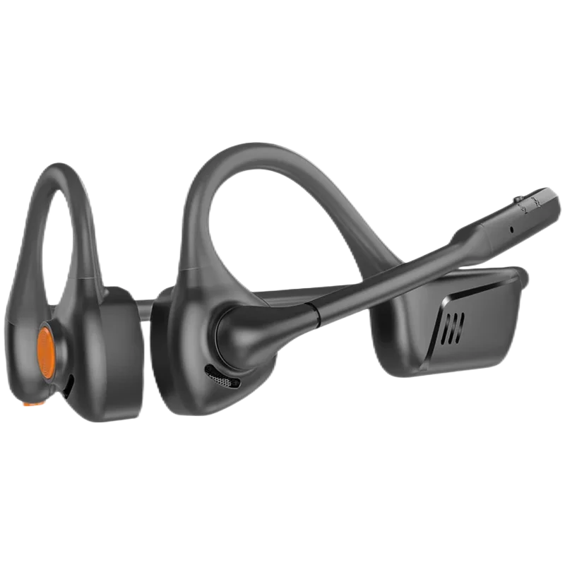 Open Ear Bluetooth 5.1 Headset Aptx HD/ LL Noise Canceling Microphone, Long 24H Wireless Headset for Cellphone PC Laptop