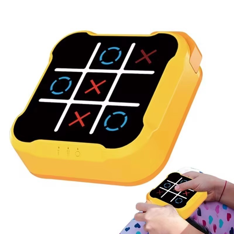 Jogo da Velha Eletrônico + Jogo da Memória Brinquedo Interativo Educativo para Criança com Som e Tela Touch Recarregável