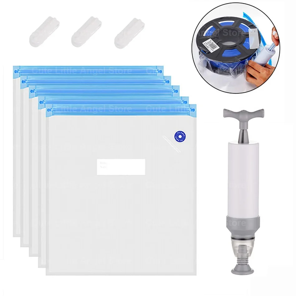 Vacuum Compression Bag Filament Storage Bag 3D Printer Filament Dryer Safekeep Humidity Resistant Sealing Bags 3D Printer Parts