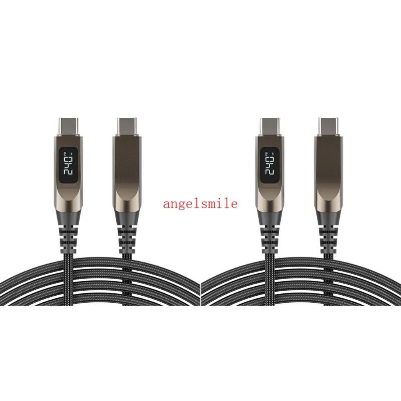 Cabo Ace Fast Charge USB C Com Display LED E Estrutura De Uso Diário