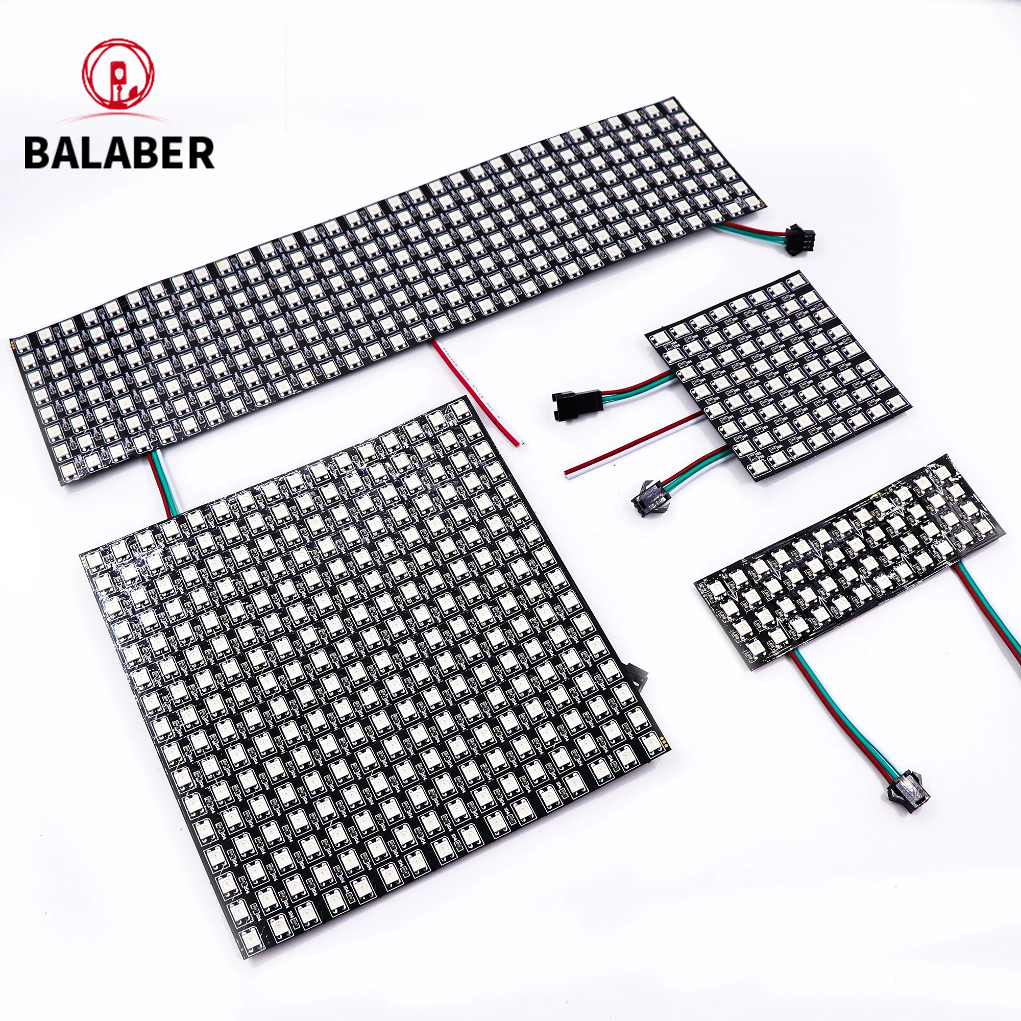 WS2812B SMD5050 RGB Panel LED Direccionar Individualmente Luz Flexible Digital 8x8 8x32 Módulo de Píxeles Pantalla Matriz DC12V