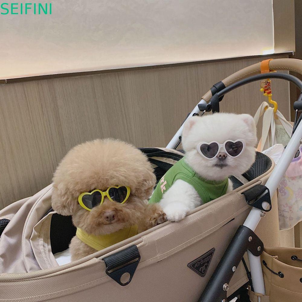 Óculos De Sol SEIFINI Cat Cute Fashion Plastic Para Gatos Pequenos Produtos Animais De Estimação Coração Eye-Wear