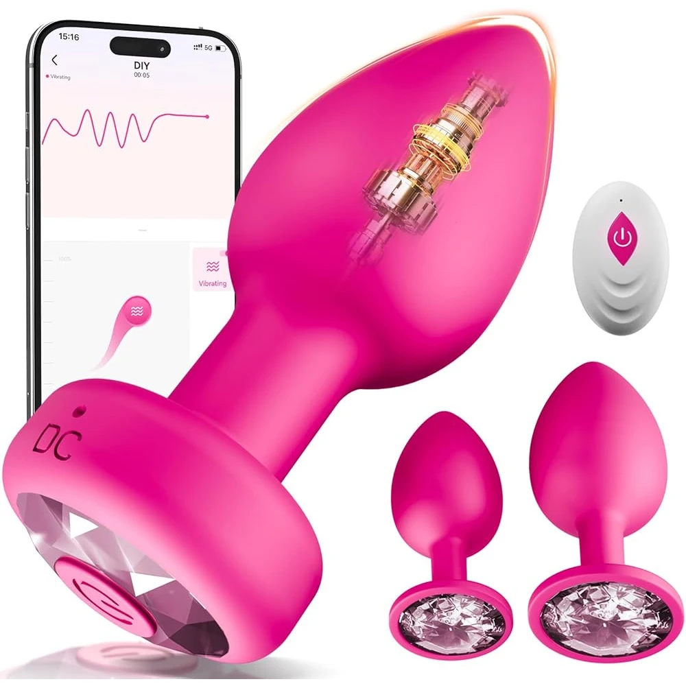 Anal Plug Vibrator Wireless Butt Plug Prostate Vibrating Massager APP Remote Control Female Masturbator Sex Toys for Women Men