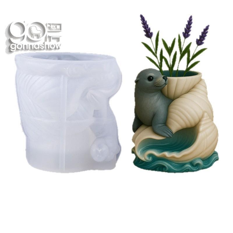 Molde Silicone Criativo GONNA Para Designs Copos Aromaterapia E Concha