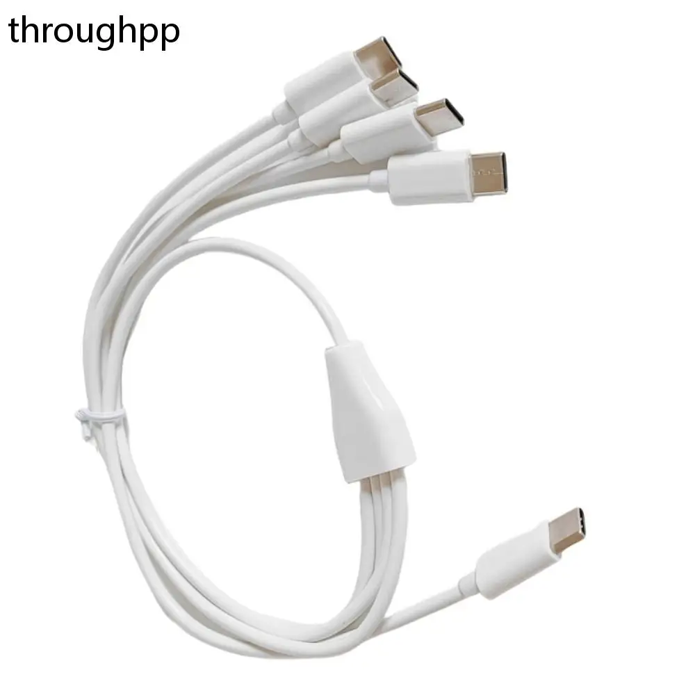 1 PC Multi 4 In 1 Charging Cable Type C To 4 Type C Wire USB C Splitter Cable for Cellphones
