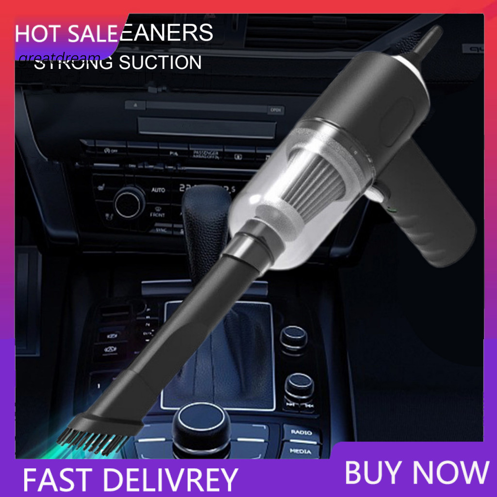 Cleaning Tool Portable Handheld Car Vacuum Cleaner Kit – Strong Suction Low Noise Lightweight Rechargeable Wireless Du