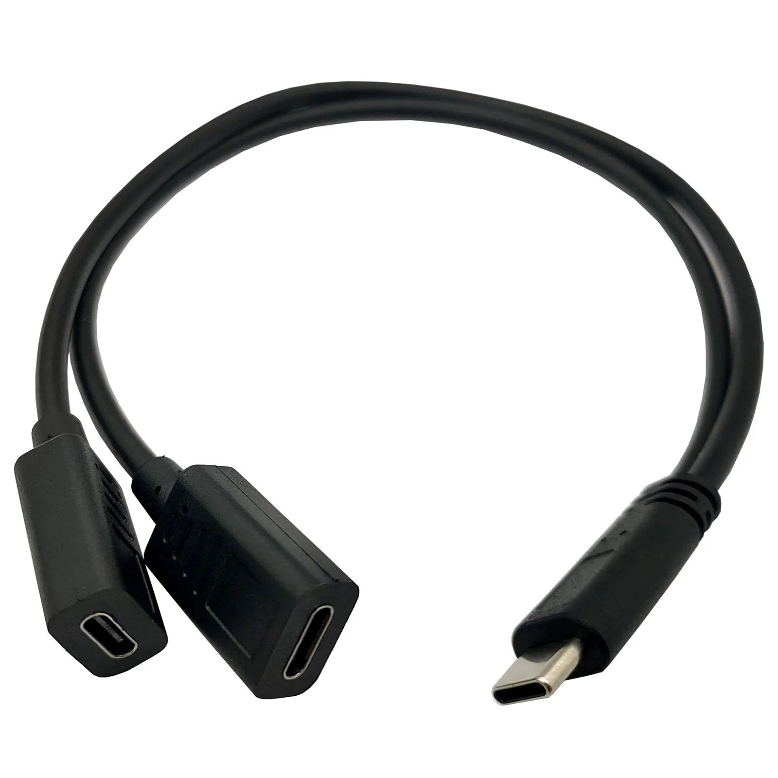 1pc USB C Splitter Adapter Y Charge Cable Type-C Male to 2 Dual USB-C Female Cord Port Hub Charging for Mac Xbox One,PS5,Laptop
