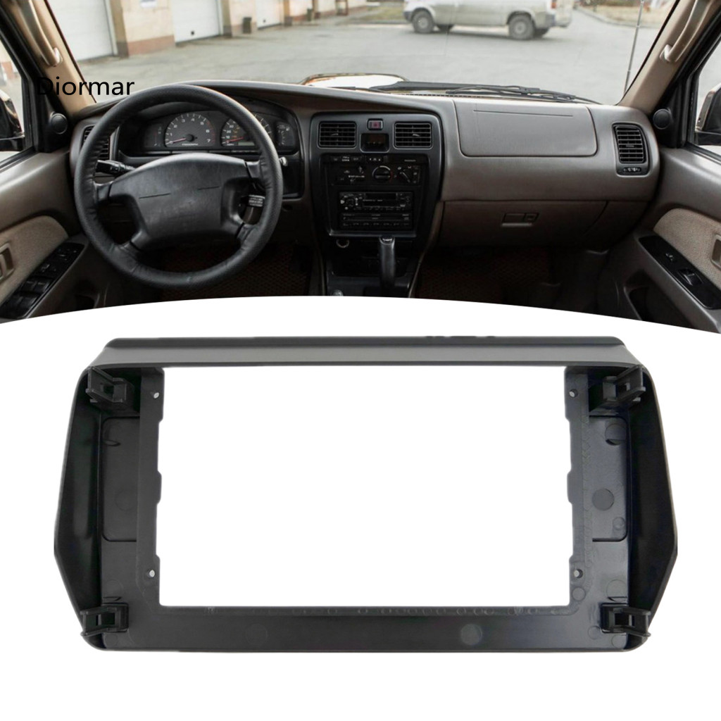 Car Central Control Panel Cover Dashboard Navigation Frame 10.1 Inch Radio Fascia for Toyota Wish 2008 Abs Stereo Mounti