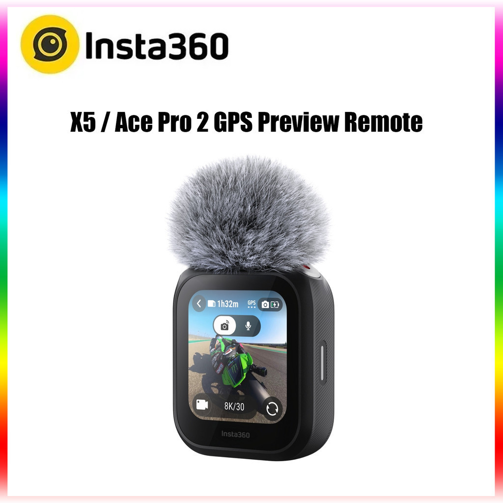 Insta360 X5 New GPS Preview Remote With Built-in Mic All-in-one Watch Control For ACE PRO 2 Original Accessories