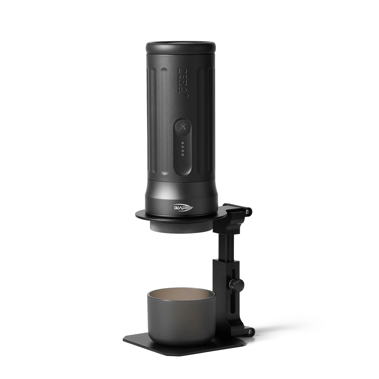 IKAPE Kapo K2 Portable Coffee Machine with Foldable Stand,Coffee Maker Carrying Bag,2 pec Coffee Bean Tube,Puck air blower