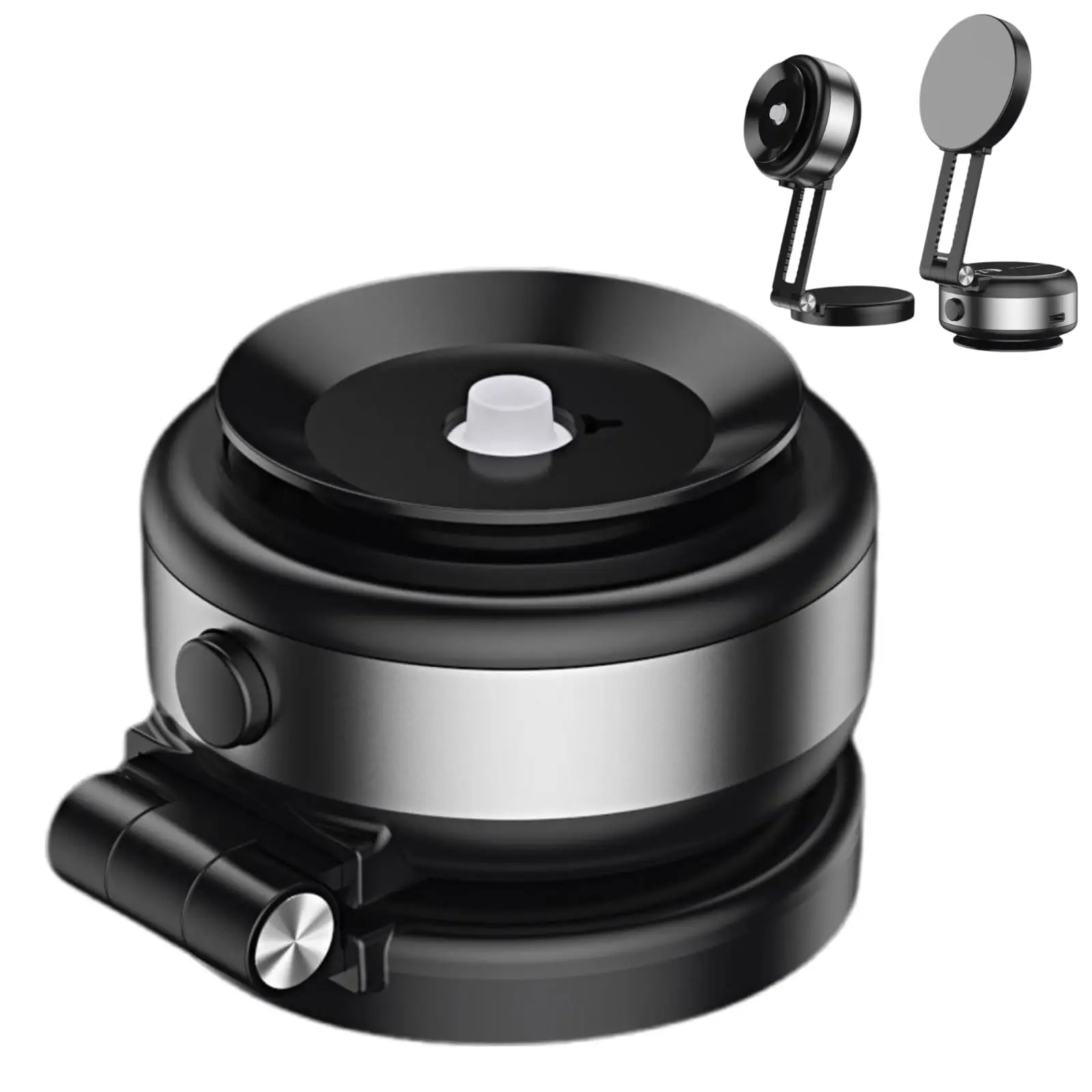 Electric Vacuum Magnetic Suction Car Phone Mount 360 Degree Rotating Compatible with 4.7-inch Or Above Smartphones