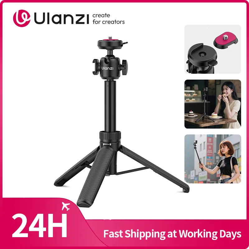 Ulanzi MT90 Cka Quick-Release Tripod Selfie Portable Tripod for Camera Smartphone for Gopro for DJI Pocket 3 for Travel Vlog