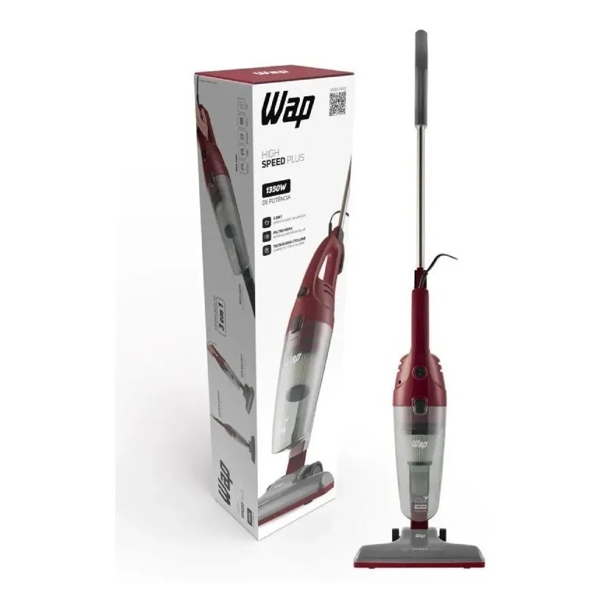 Aspirador de Pó Vertical e Portátil WAP High Speed Plus 1350W 3 em 1 -  127V