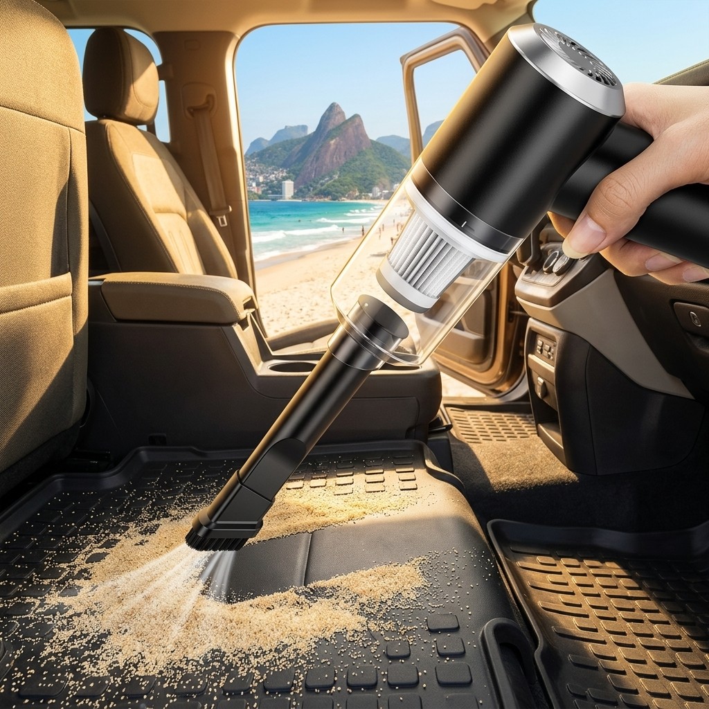 Mini Aspirador De Po Sem Fio Portatil Para Pelos De Pet E Carro