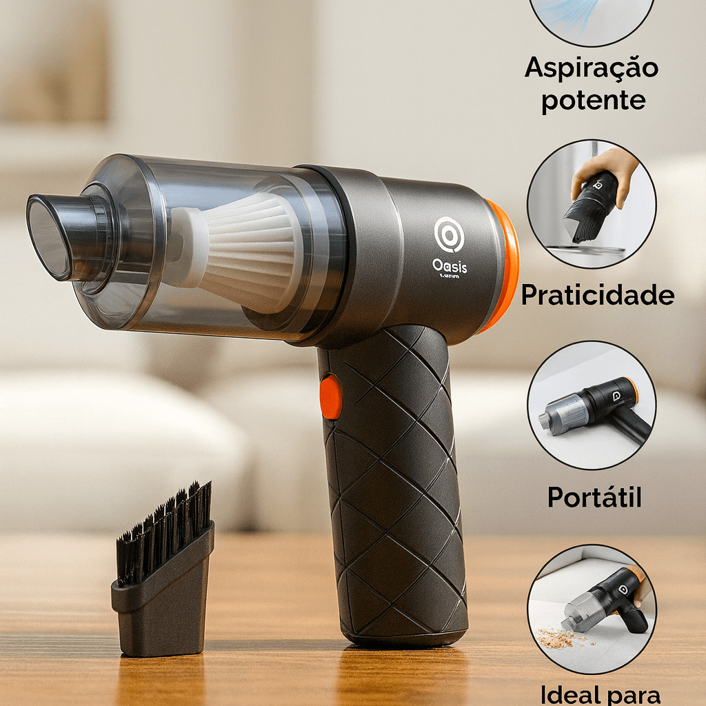 Mini Aspirador portátil automotivo de pó de carro vertical 3 em 1 limpar estofado para piso e pet(003)