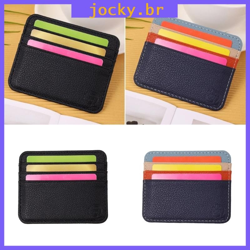 JOY Minimalista PU Sleeve Multi Pocket Storage Space Saving Para Homens E