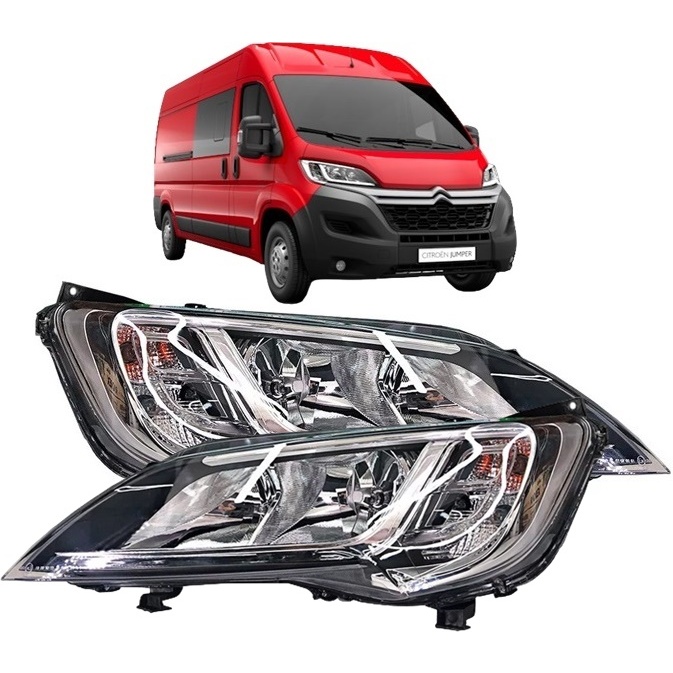 Farol Dianteiro Jumper Boxer 2021 2022 2023 Com Led Par
