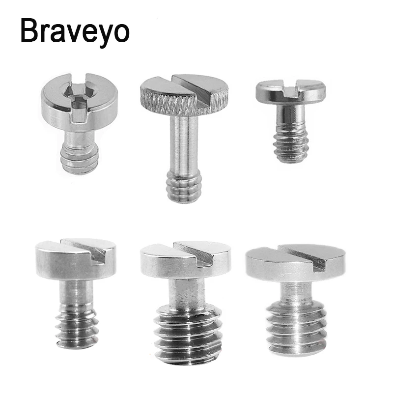 1/4 3/8 inch Camera Screw Quick Release Screw Dslr plate Fix Screw Tripod Ballhead Mount Adapte Photography Accessories