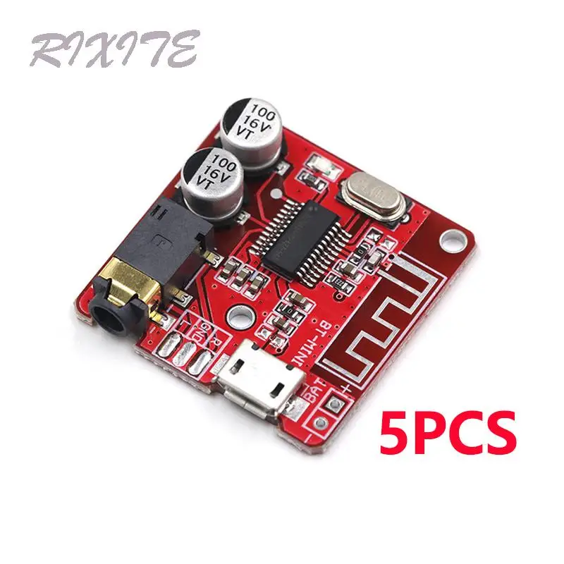 5PCS XY-BT-Mini Bluetooth 5.0 Audio Receiver Board Bluetooth Decoder MP3 Lossless Decoder Board Wireless Stereo Music Module