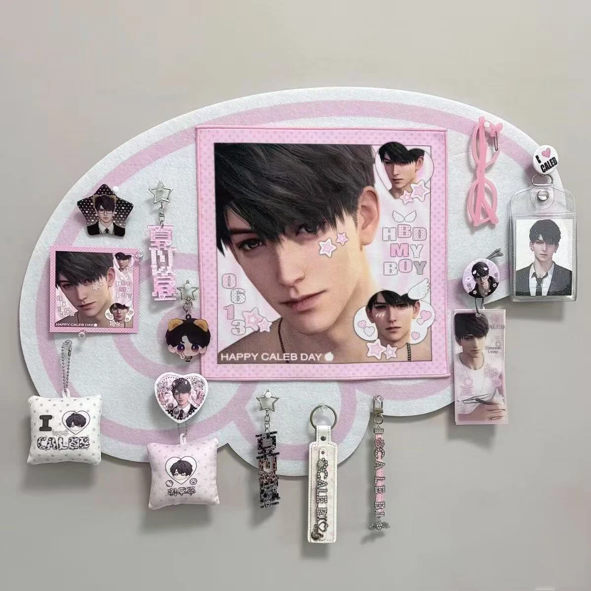 Japanese Room Decoration Angel Wing Special-shaped Felt Board Cute Storage Decorative Wall Photo Wall Bedroom Living Room Layout
