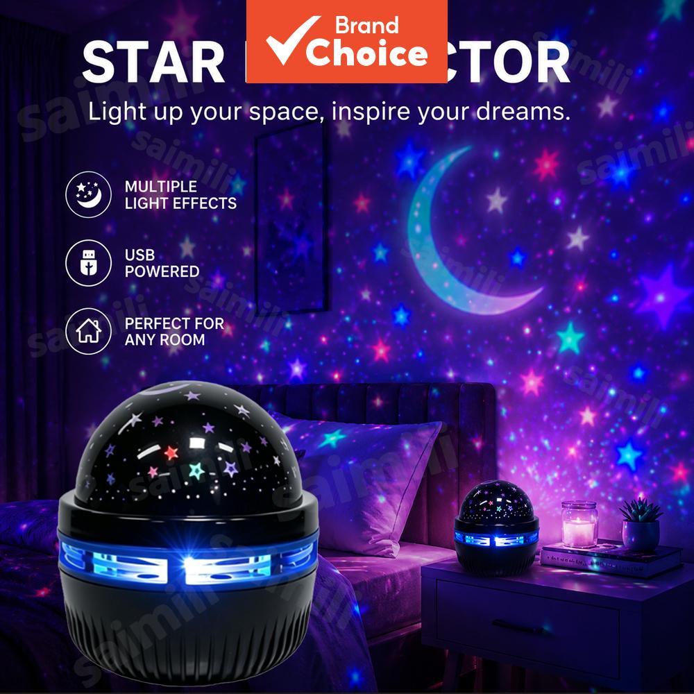 Saimili Galaxy Projetor Rgb Star Usb Powered Christmas Night Light Lamp Para Presentes De Aniversário Decorações De Sala