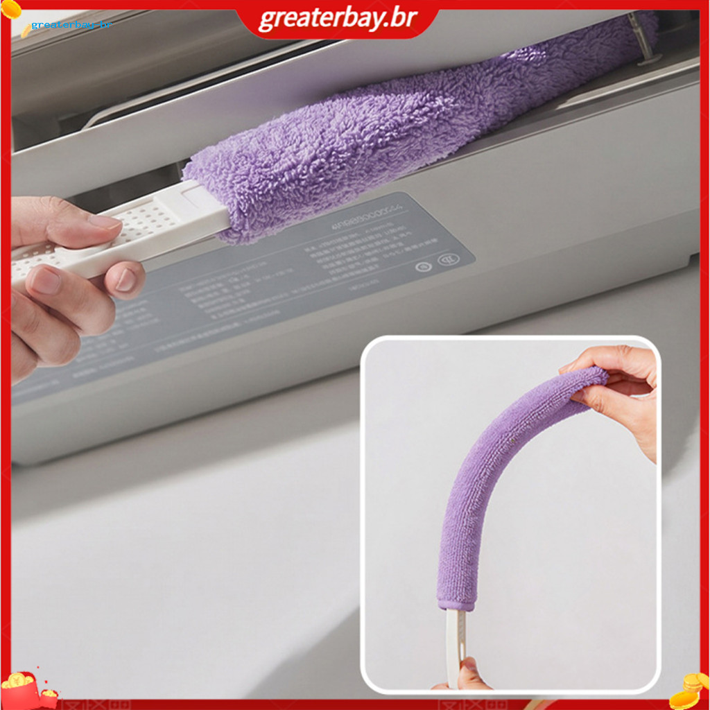 Gap Dust Cleaner Brush with Microfiber Stiff Bristles – Multi-purpose Static Duster for Car Air Vents Furniture and Ho