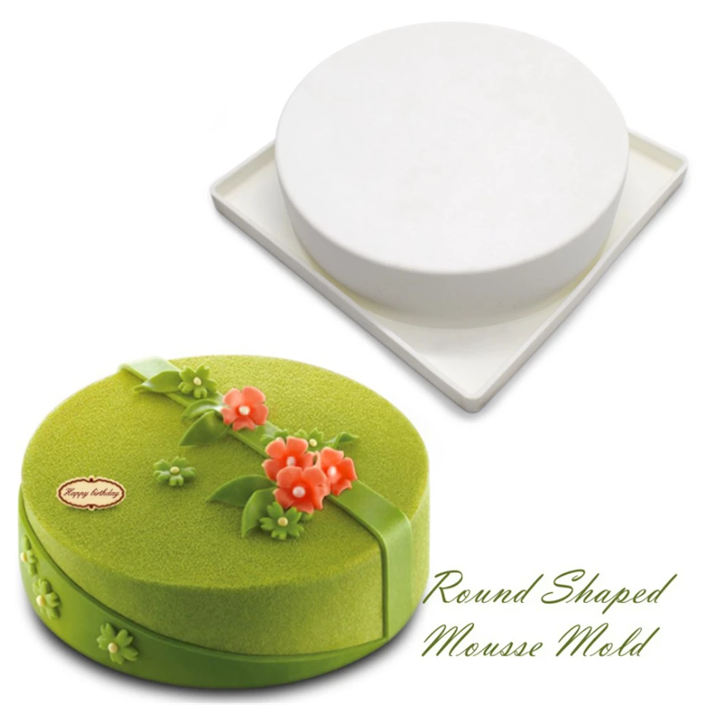 Christmas Silicone Mold Round Cake Mousse Mould Chocolate Dessert Baking Pan Cake Decorating Tools Kitchen Accessories