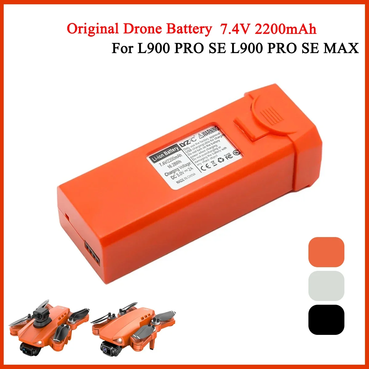 Battery L900 PRO SE Max Drone Battery 7.4V 2200mah Drone L900 SE MAX Drone Accessories For Original LYZRC Bateria L900 Pró Se