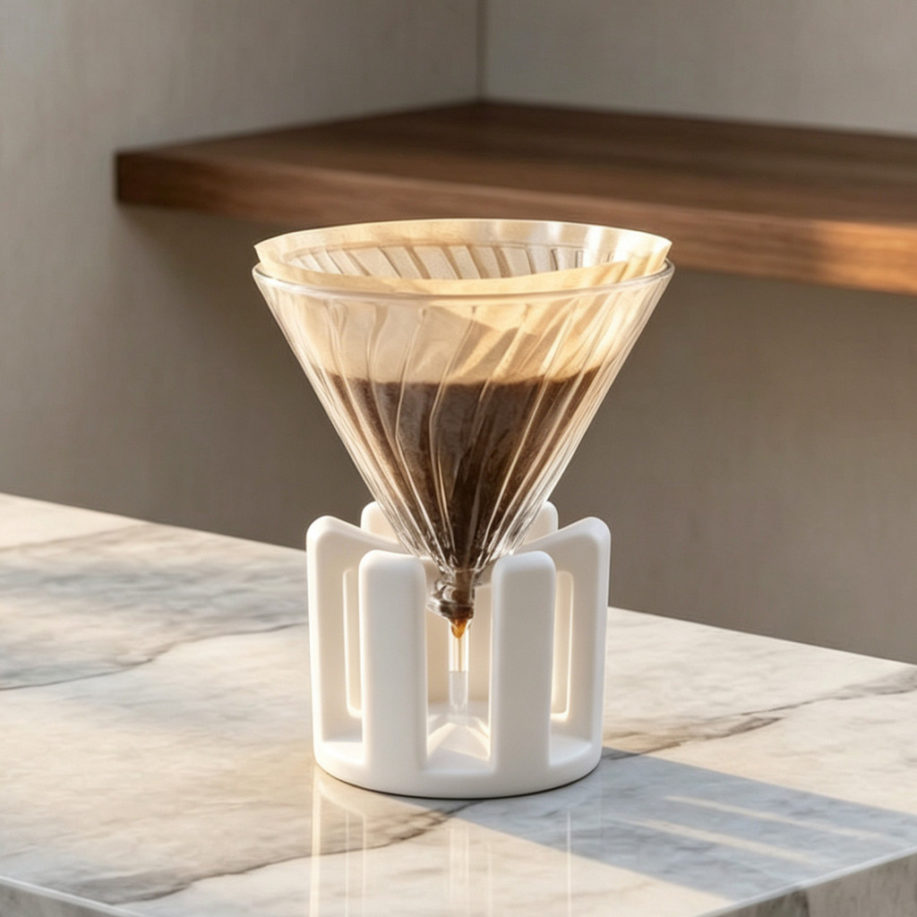 Coffee Filter Holder Pour Over Stand Universal Maker Funnel Sturdy Pla Dripper for Conical Cups Perfect for Home for Sou