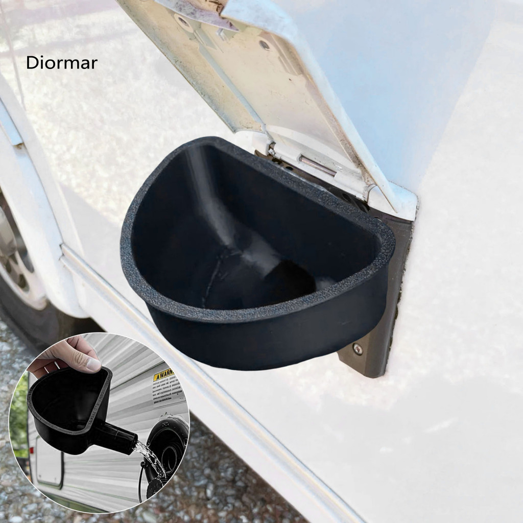 Hands-free Water Bucket Rv Inlet Funnel 3.54 Wide Mouth Swivel Lock Durable Pla Material – Easy Filling for Camping